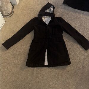 Roxy. Black Hooded Coat